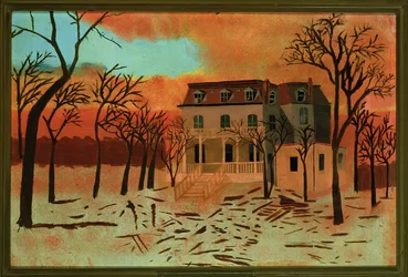 The Mahlon D. Ogden Home after the Great Chicago Fire of 1871